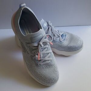Skechers Gray and Pink Athletic Shoes
